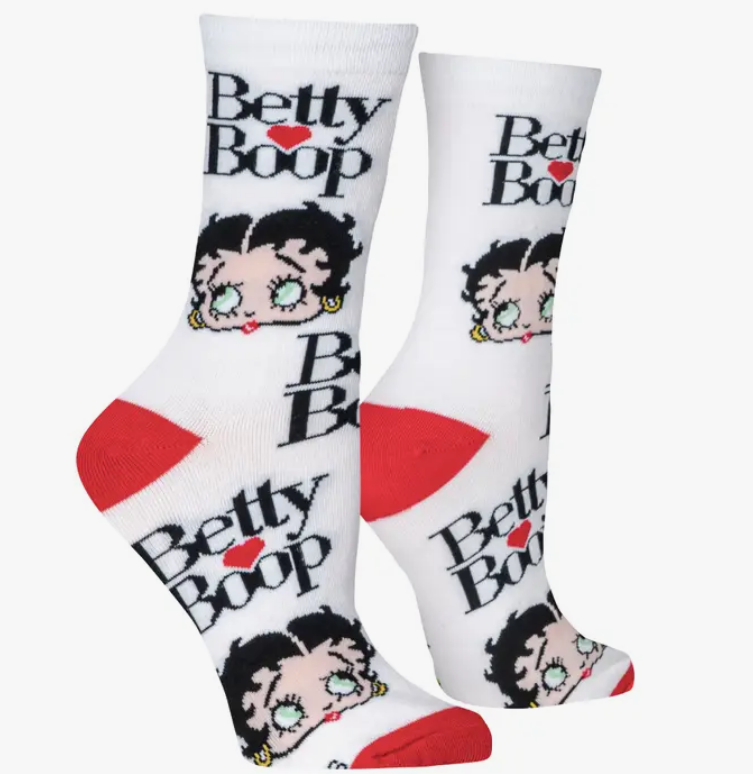 Betty Boop Crew Socks - Premium Socks from Crazy Socks - Just $7.0! Shop now at Pat's Monograms