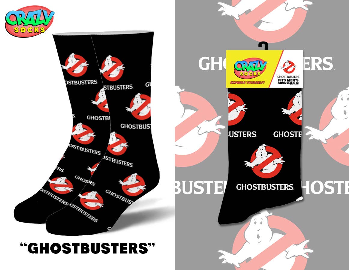 Ghostbusters - Mens Crew Folded - Premium Socks from Crazy Socks - Just $8! Shop now at Pat's Monograms