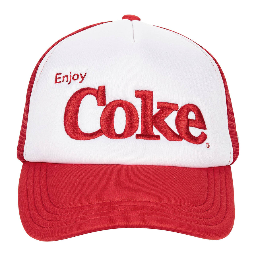 Enjoy Coke - Trucker Hat - Premium Caps from Odd Sox - Just $25.95! Shop now at Pat's Monograms