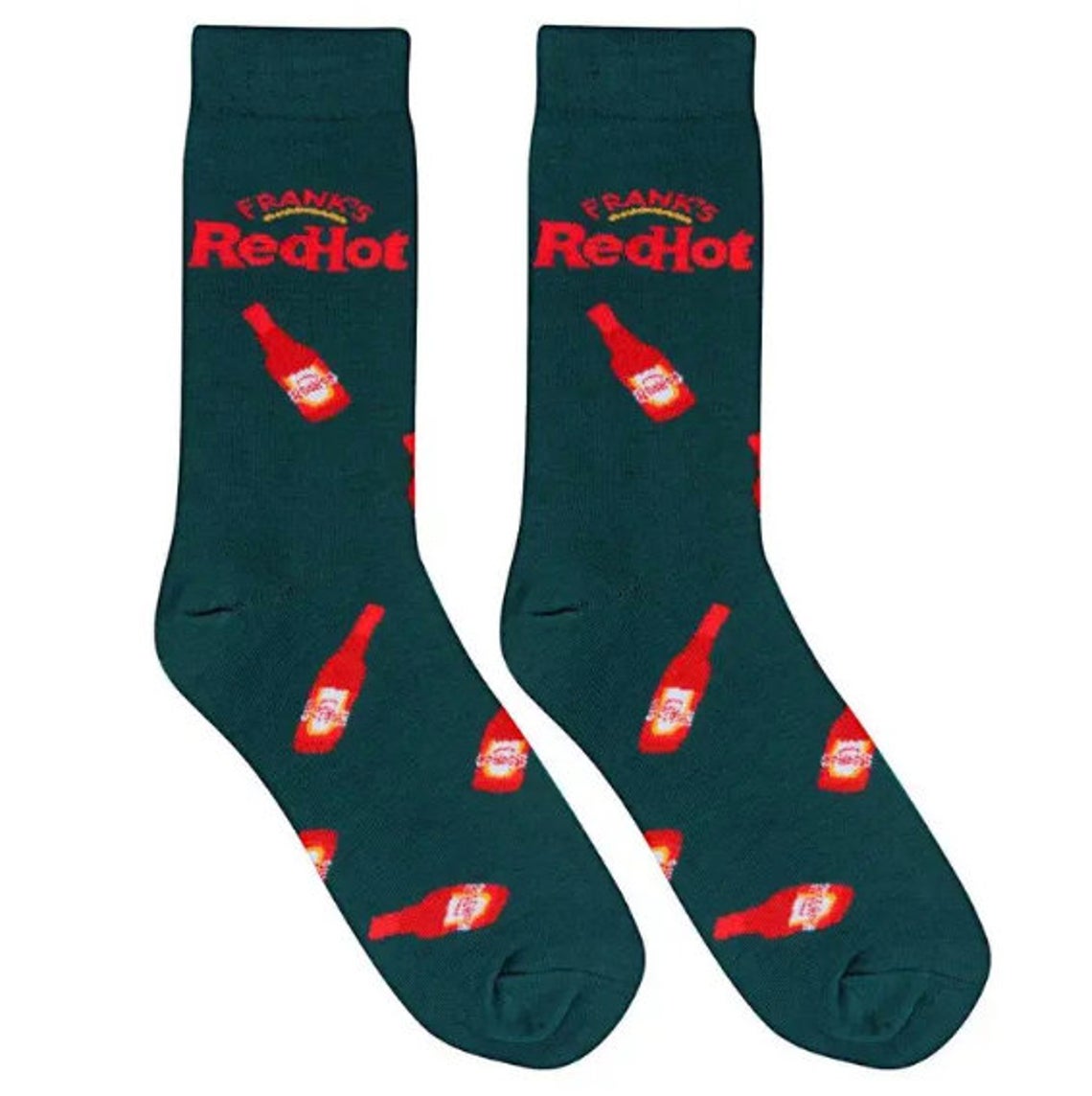 Frank's Red Hot Crew Socks - Premium Socks from Crazy Socks - Just $8! Shop now at Pat's Monograms