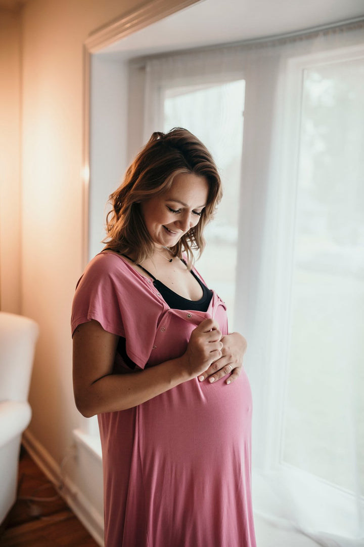 Rose Mommy Labor and Delivery/ Nursing Gown - Premium Nursing & Feeding from Three Little Tots - Just $36.95! Shop now at Pat's Monograms