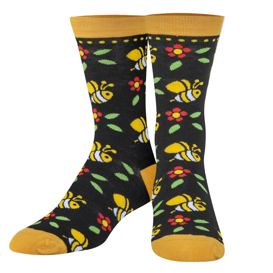 Bumble Bees Crew Socks - Premium Socks from Crazy Socks - Just $7.00! Shop now at Pat's Monograms
