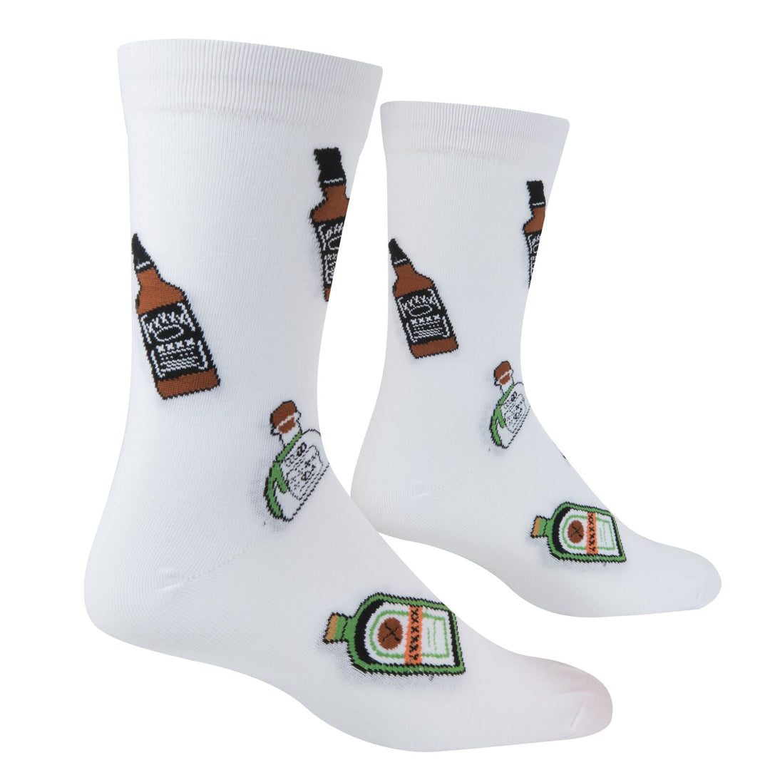 Mini Bottles Crew Socks - Premium Socks from Crazy Socks - Just $7.00! Shop now at Pat's Monograms