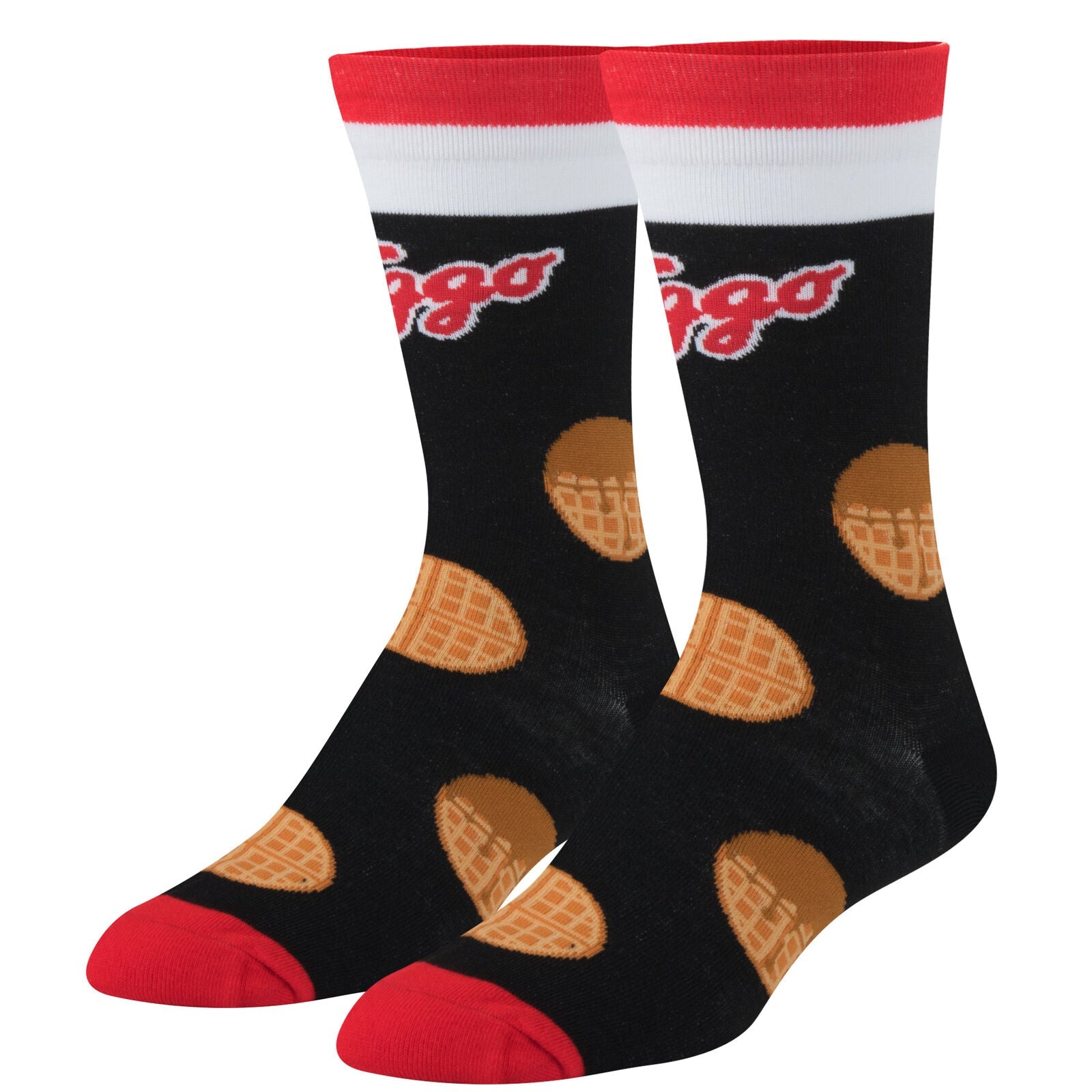 Eggo Waffle Crew Socks - Premium Socks from Crazy Socks - Just $8! Shop now at Pat's Monograms