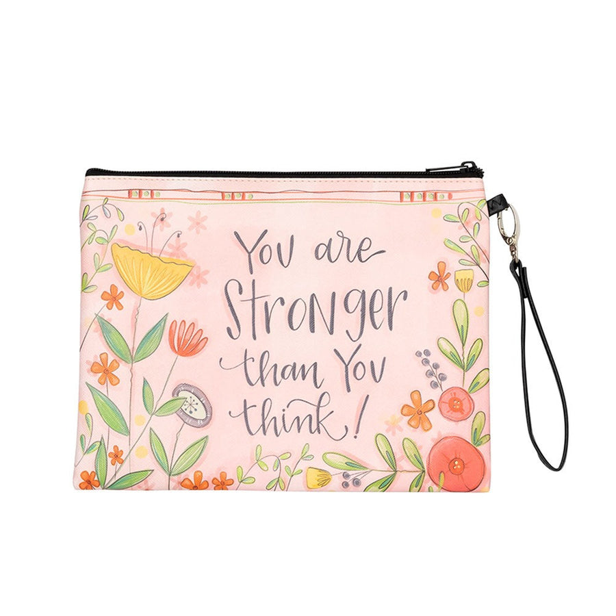 You Are Stronger Makeup Bag - Premium Cosmetic & Toiletry Bags from Shannon Roads Gifts - Just $12.95! Shop now at Pat's Monograms